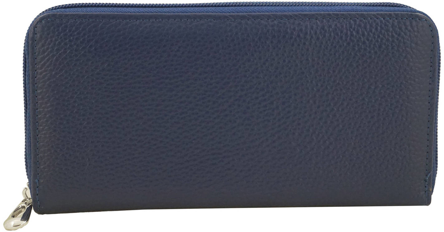Barberini's Portfel skórzany z zabezpieczeniem RFID - Granatowy D-8603-4