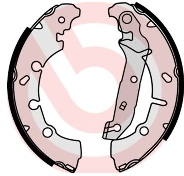 BREMBO Zestaw szczęk hamulcowych S 24 532