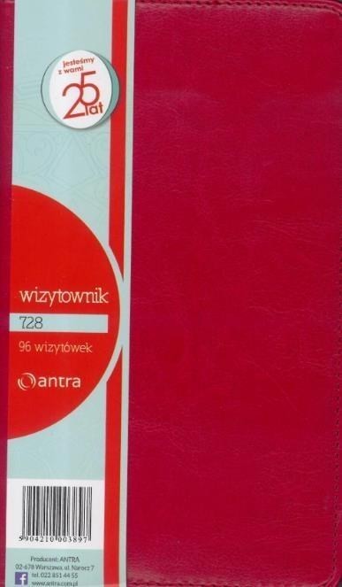 Antra Wizytownik 96 trzyklatkowy 728 czerwony