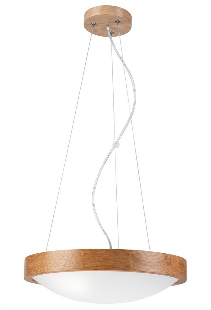 Lamkur Żyrandol na lince OAK SLIM 2xE27/60W/230V 37 cm dąb