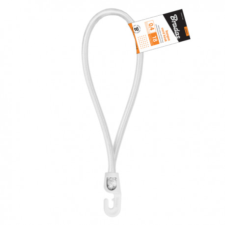BRADAS Guma elastyczna z hakiem PVC 0,4x40cm biała 5556 BCH3-0440WH-E
