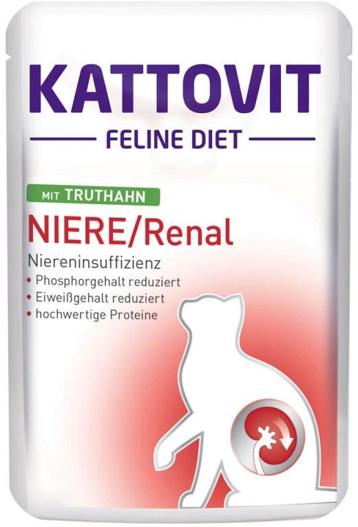 Kattovit SASZETKA NIERE RENAL Z INDYKIEM DIETA DLA KOTÓW 85 24974