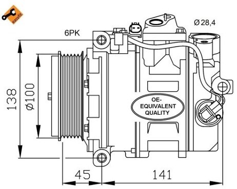 NRF Kompresor, klimatyzacja NRF 32256