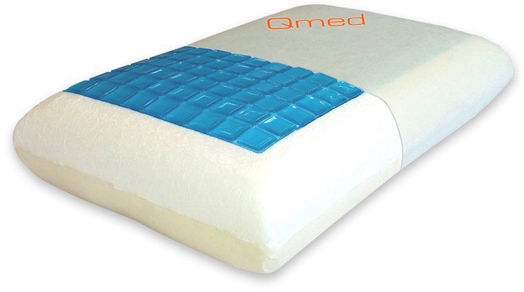 Qmed Poduszka ortopedyczna Qmed z żelem chłodzącym - PAMIĘĆ KSZTAŁTU (Comfort Gel Pillow)