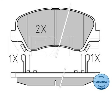 Wulf Gaertner Autoparts Zestaw klocków hamulcowych, hamulce tarczowe Wulf Gaertner Autoparts 025 253 4818