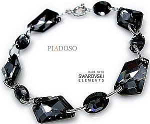 Swarovski Arande Elegancka Bransoletka SILVER NIGHT 1516806739