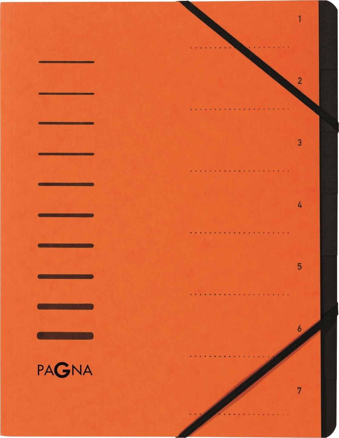 Pagna Teczka 7 Fächer 1-7 orange