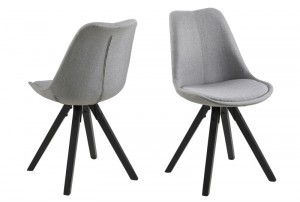 D2.Design Krzesło Dima light grey/black 112301