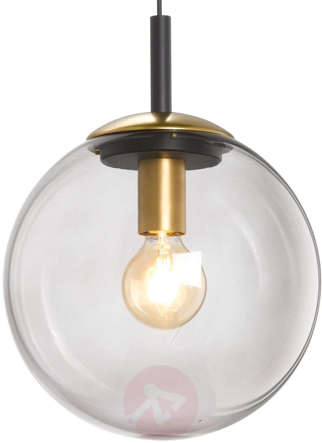 Fischer&Honsel HONSEL Lampa wisząca Dini z kulistym kloszem, 30 cm