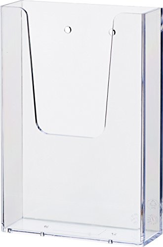 Helit Helit H2350002 the help wall ścienny pojemnik na prospekty 1 x 1/3 A6, przezroczysty, 1 sztuka H2350002