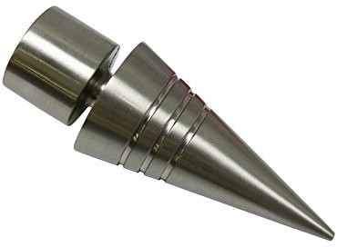 Gardinia 10011164 główka/zakończenie końcówka do karniszy, seria Chicago, średnica 20 MM, stal nierdzewna 10011164