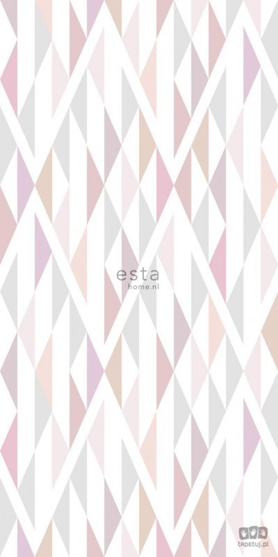 Esta Home Biała fototapeta w kolorowe trójkąty 158903_opcje