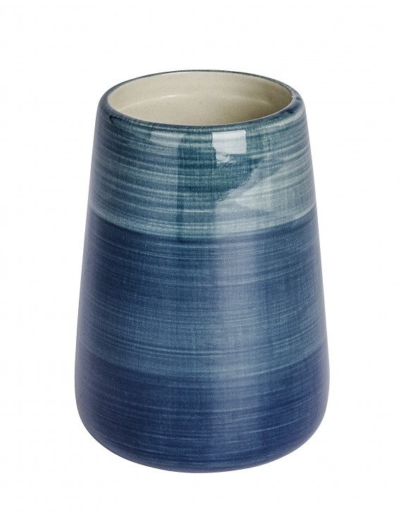 Wenko Pojemnik na szczoteczki do zębów POTTERY PETROL B06XSVMKX8