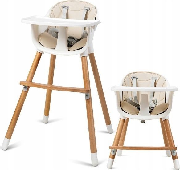 Costway Krzesło do karmienia ze stolikiem BB5459