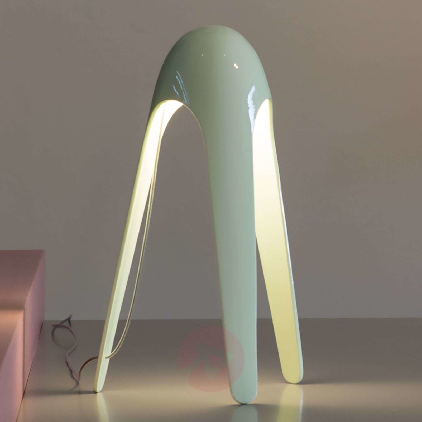 Martinelli Luce Martinelli Luce Cyborg - lampa stołowa LED zielona