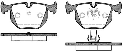 RoadHouse Zestaw klocków hamulcowych, hamulce tarczowe 2381.30