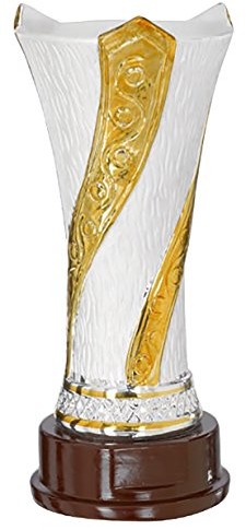 DEPICE Puchar depice ceramika, srebrny, 24 cm TRO-FS-4141_silber/gold_24 cm