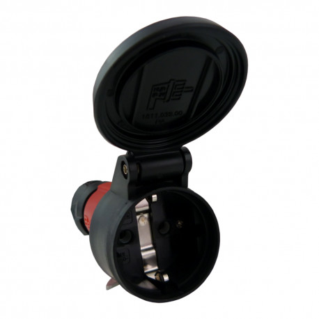 Bals Gniazdo przenośne 16A 230V IP54 Uni-Schuko czerwone 7489 BALS 2494 BL 7489