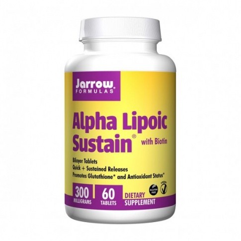 Jarrow Formulas Sklep ALPHA LIPOIC SUSTAIN 300MG Z BIOTYNĄ 60 TABLETEK