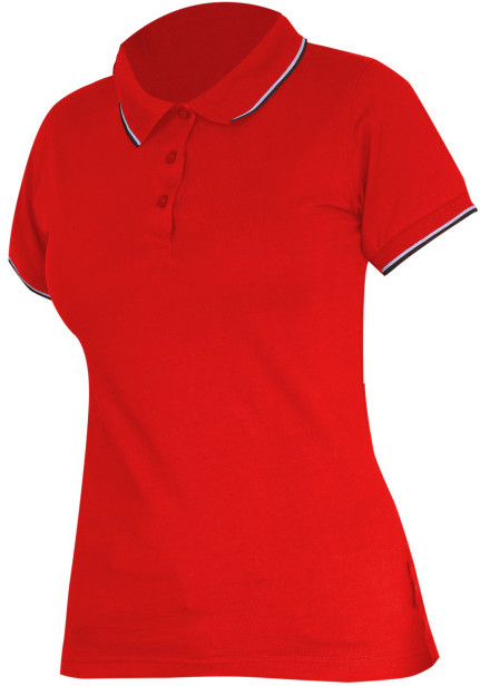 LAHTI PRO Koszulka polo damska 190g/m2, czerwona, 