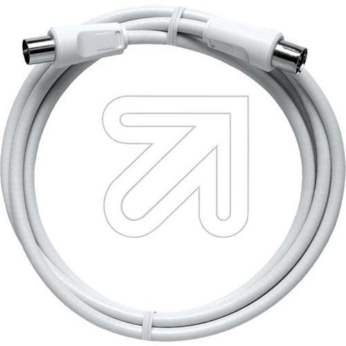 Axing BAK 150  80 BK kabel przyłączeniowy (wtyczka  sprzęgła osiowe), osiowym 1,50 m Biały BAK50080
