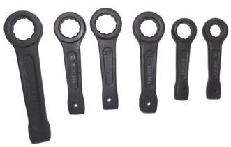 Magma Zestaw kluczy udarowych oczkowych do pobijania 6el 18-30mm