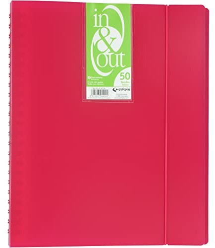 Grafoplas Grafoplas 39425054 teczka z 50 koszulkami, A4, fuksja 39425054