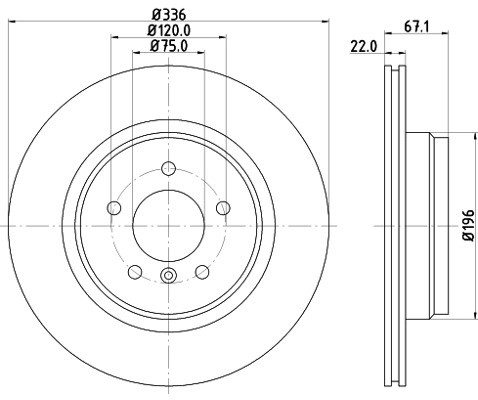 HELLA PAGID Tarcza hamulcowa PAGID 8DD355111-961