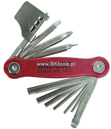 TENG TOOLS Klucze trzpieniowe - zestaw rowerowy 11szt 162640106