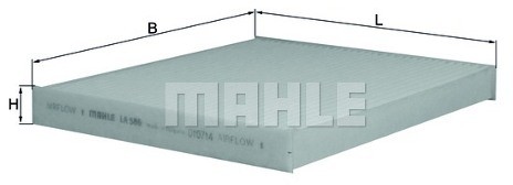 Knecht Filtr, wentylacja przestrzeni pasażerskiej LA 586