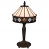 Clayre & Eef Lampa Witrażowa Stołowa Pasy D CE5LL-5197