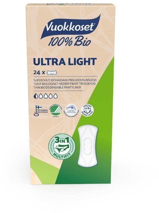 Vuokkoset BIO, Wkładki higieniczne Ultra Light, 24 szt