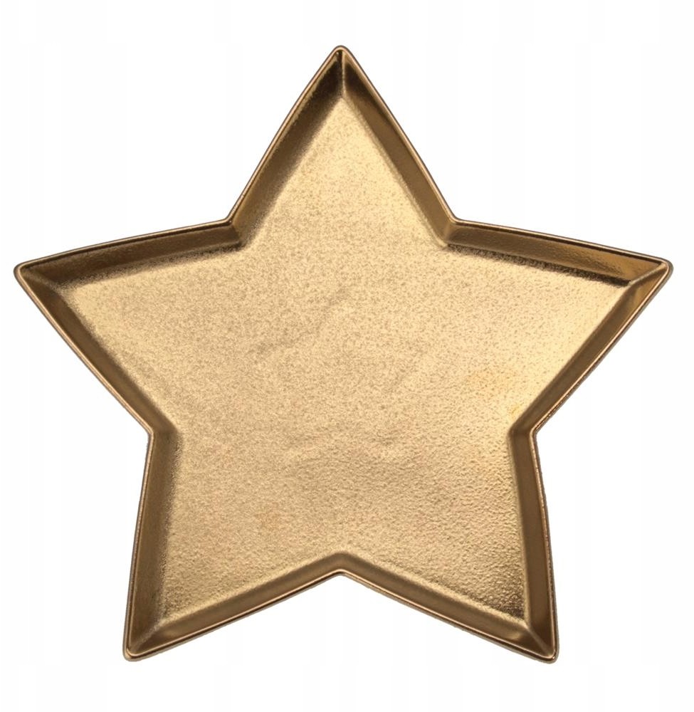 Villa Italia Talerz dekoracyjny złoty gwiazda