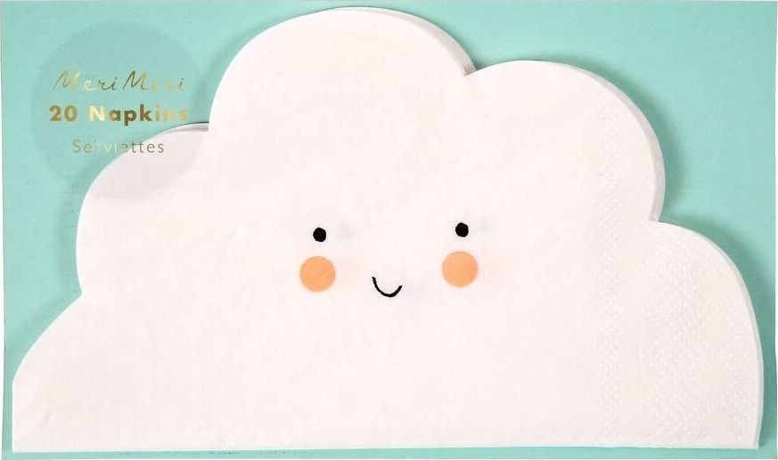 Meri Meri Meri Meri Meri Meri Cloud Shaped Napkin 636997228983