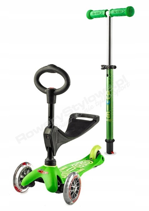 Jeździk i hulajnoga Mini Micro 3in1 Deluxe Zielony