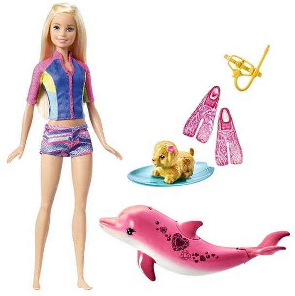 Mattel Barbie Nurkowanie z delfinem zestaw FBD63