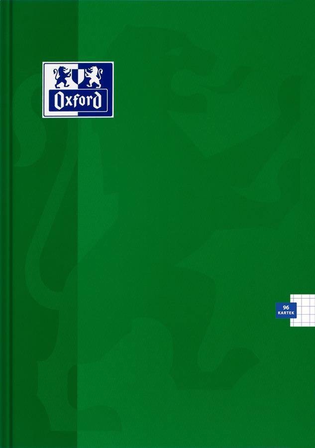 Hamelin Brulion A4, 96 kartek, kratka z marginesem, twarda okładka, zielony, Oxford Esse 30089-uniw