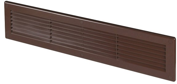 Awenta Osłona wentylacyjna  11 x 46 cm brązowa siatka