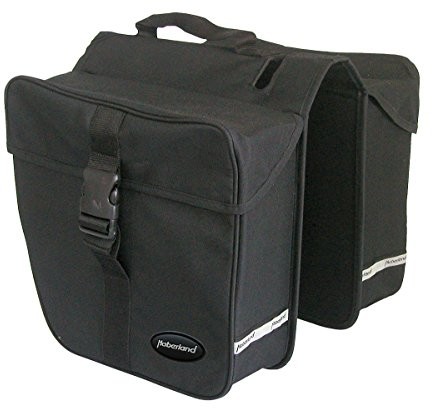 Haberland torba na rower podwójna torba na e-Bike 20 cm mostek, czarna, 32 x 34 x 16 cm, 28 litrów, 190207 00 190207 00_Schwarz_32 x 34 x 16 cm, 28 Liter