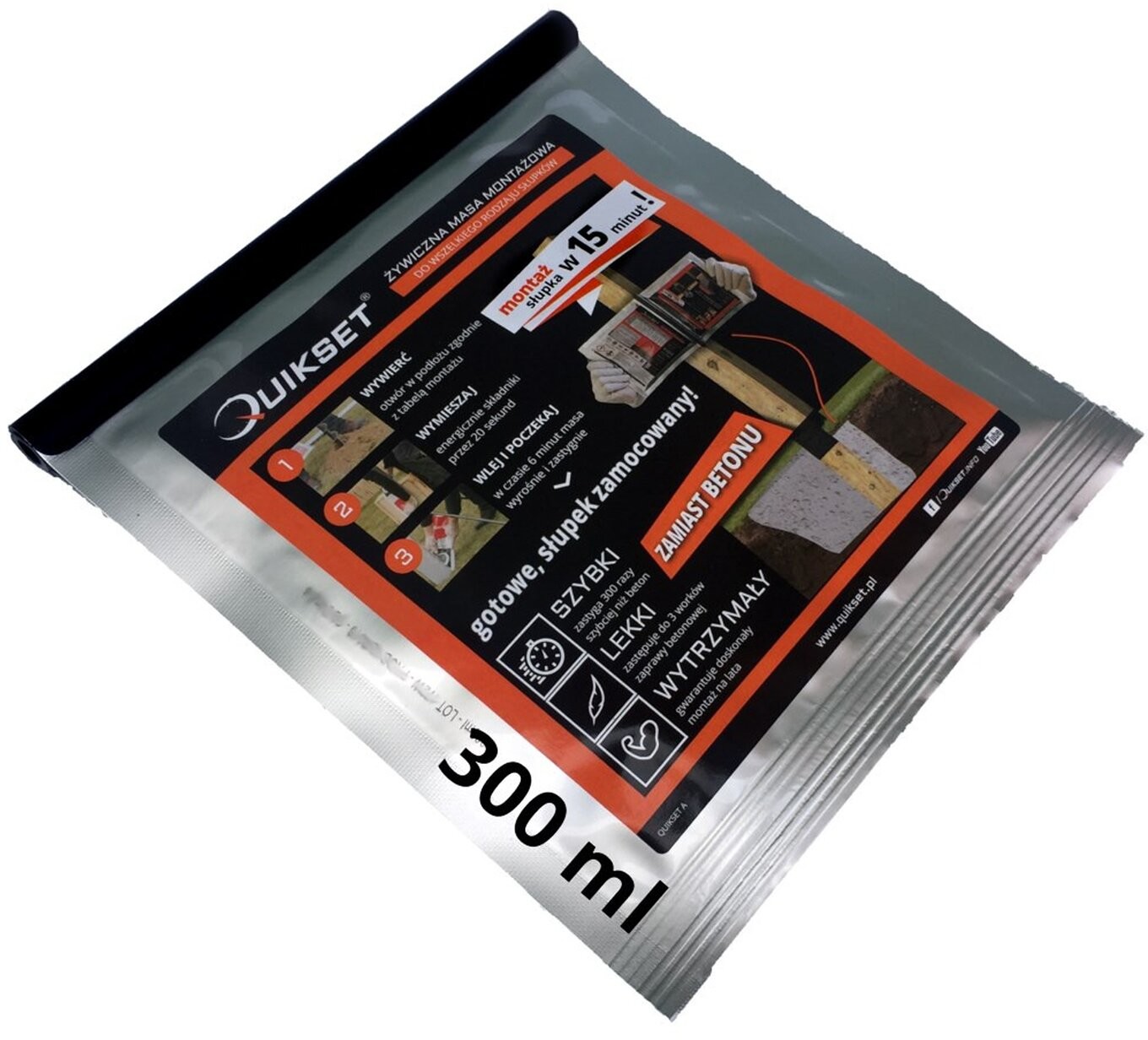 Quikset Żywiczna masa montażowa 300 ml