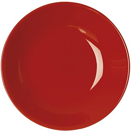 Excelsa trendy talerz do zupy, ceramika, czerwony, 20 x 20 x 4 cm 42025