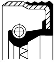 CORTECO Pierścień uszczelniający wału, różnicowy CORTECO 01034081B