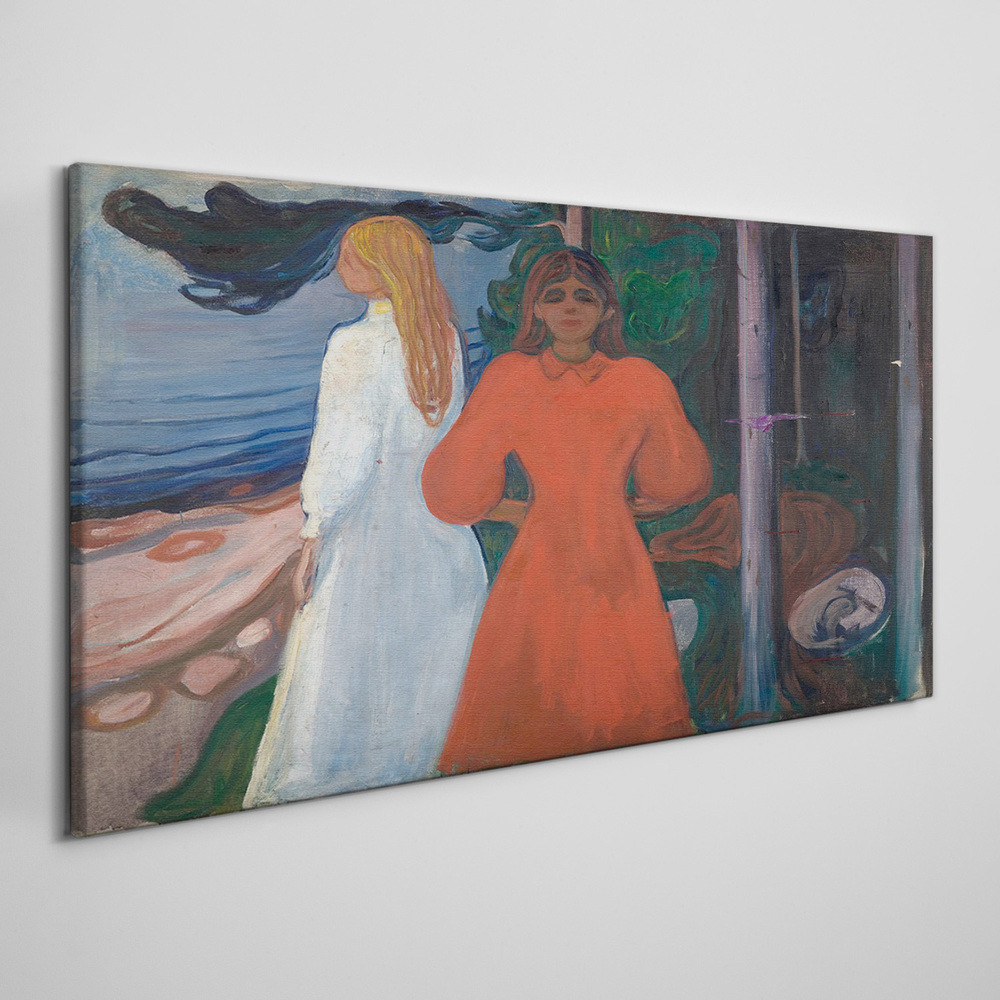 PL Coloray Obraz Canvas Czerwony biały Abstrakcja 120x60cm