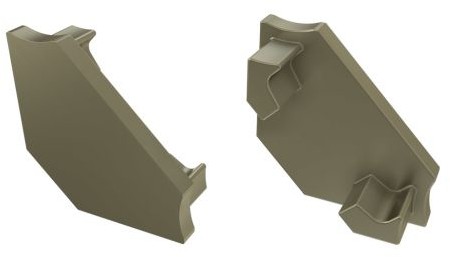 Lumines ZAŚLEPKA DO PROFILU C BASIC INOX BEZ OTWORU ZAŚLEPKA_LL_C_IBO