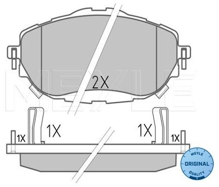 Wulf Gaertner Autoparts Zestaw klocków hamulcowych, hamulce tarczowe Wulf Gaertner Autoparts 025 256 9819