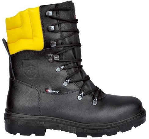 Cofra S.r.l. Buty odporne na przecięcia Cofra Woodsman Bis dla pracowników leśnych, z ochroną przed przepiłowaniem, kolor czarny, 25580-000, 44, czarny 25580-000