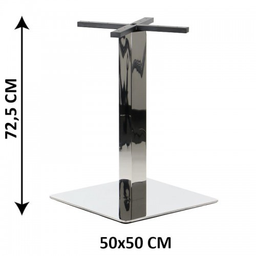 Stema SH Podstawa stolika SH-3002-6/P, 50x50 cm, stal nierdzewna polerowana (stelaż stolika) SH-3002-6/P
