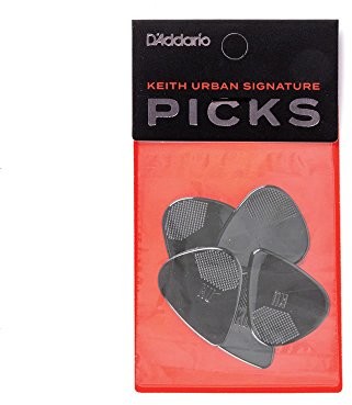 Planet Waves D'Addario Accessories 1UKU7-05 X-Heavy Keith Urban Signature Ultem Pick, czarny, zestaw 5 sztuk 1UKU7-05