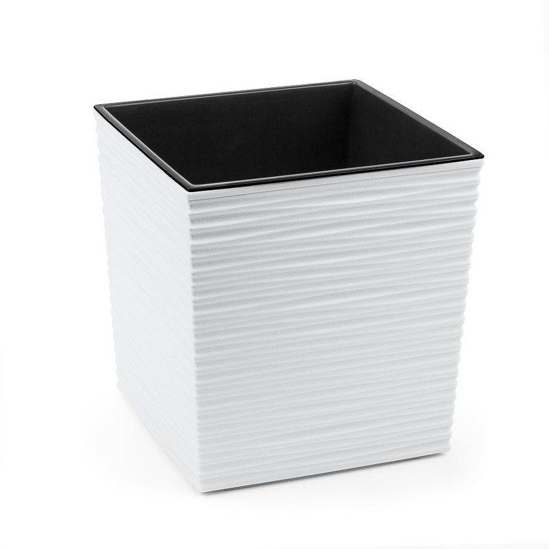 Blumfeldt Pigmejka z wkładem dłuto Juka, biała, 30x30x31 cm