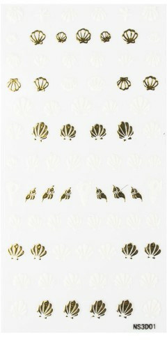 Allepaznokcie Naklejki dekoracyjne 3d Nr ds3001